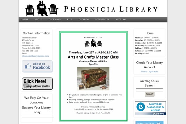 phoenicialibrary.org site used Library_default