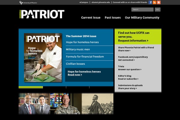 phoenixpatriotmagazine.com site used Patriot-portal