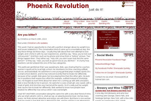 phoenixrevolution.net site used Themescapes Raider