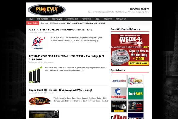phoenixsports.com site used MH Magazine