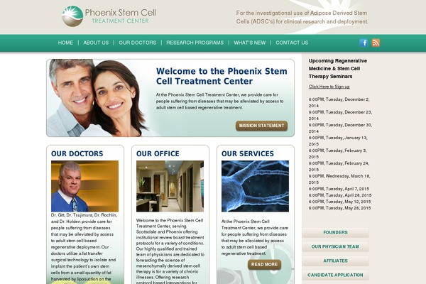 phoenixstemcelltreatmentcenter.com site used Csctc_theme