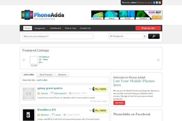 phoneadda.com site used Pa