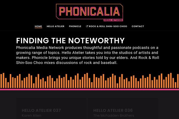 phonicalia.com site used Soundbyte-progression