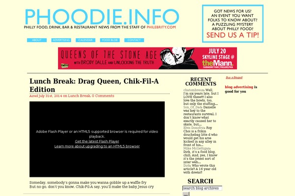 phoodie.info site used K2