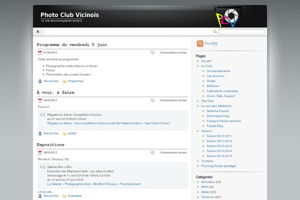 photo-club-vicinois.fr site used Pcv