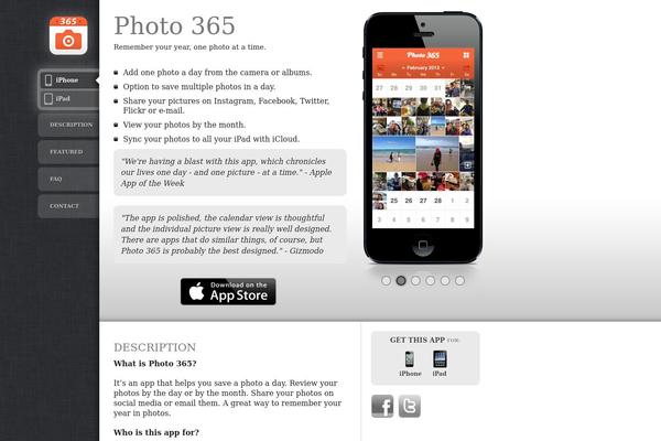 photo365app.com site used Appifywp