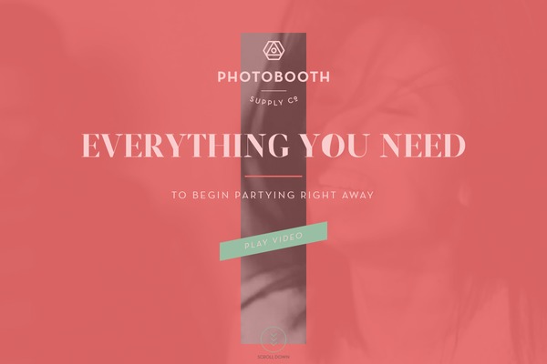 photobooth theme websites examples