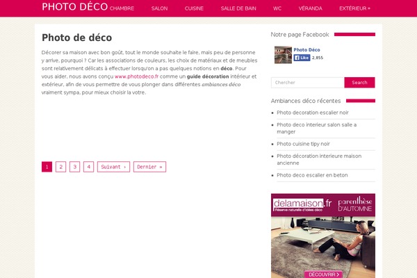 Deco theme site design template sample