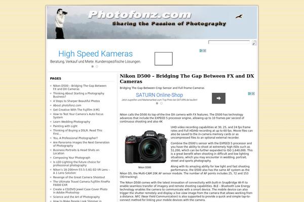 WordPress website example screenshot