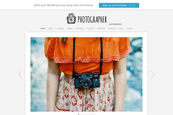 WordPress website example screenshot