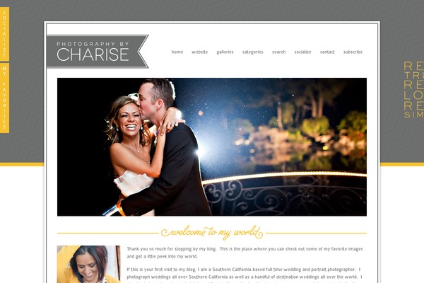 Prophoto4 theme site design template sample