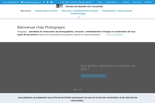 photograpix.fr site used Divi-photograpix