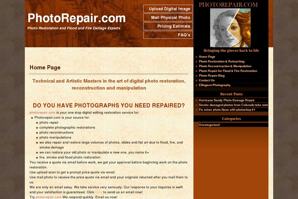 WordPress website example screenshot