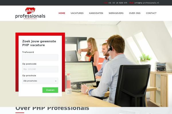 php-professionals.nl site used Phpprofessionals
