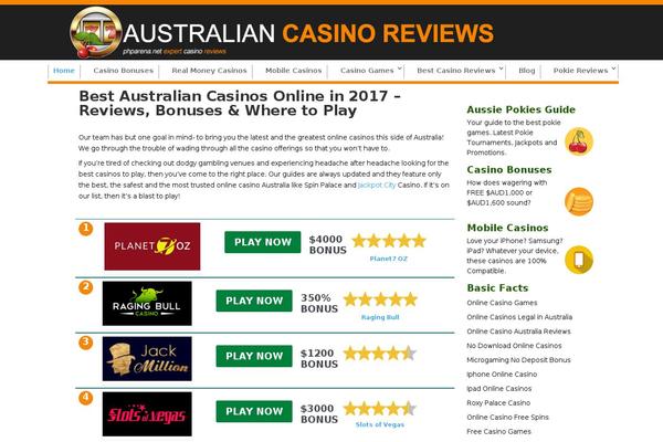 Casino theme site design template sample