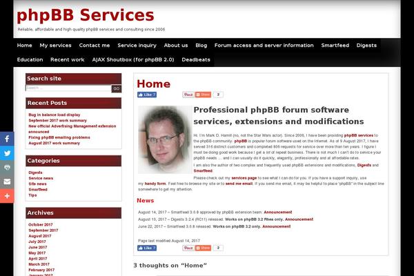 phpbbservices.com site used Seos Magazine
