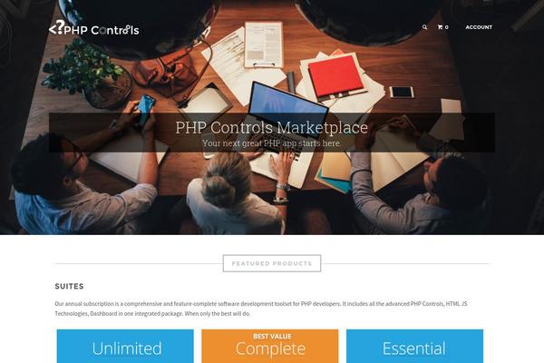 phpcontrols.com site used Marketify
