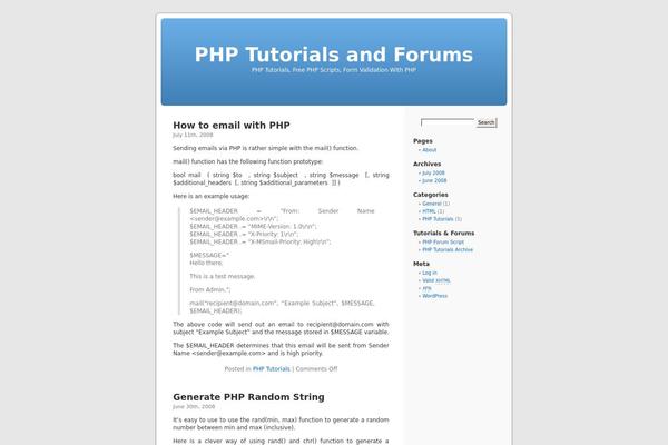 Twenty Fifteen theme site design template sample