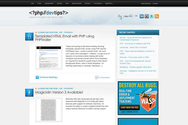 WordPress website example screenshot