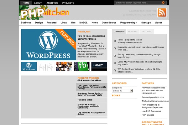 phpkitchen.com site used Treville