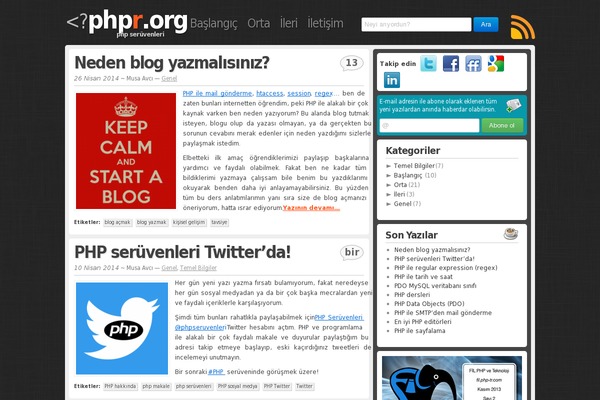 phpr.org site used Phpr
