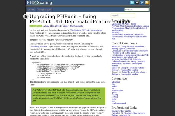phpscaling.com site used DroidPress