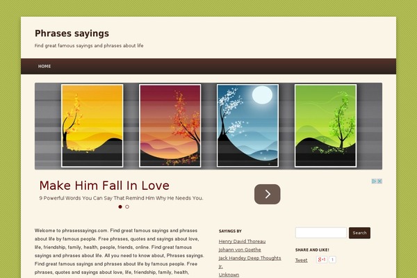 Twenty Twelve theme site design template sample