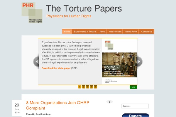 phrtorturepapers.org site used Crispp