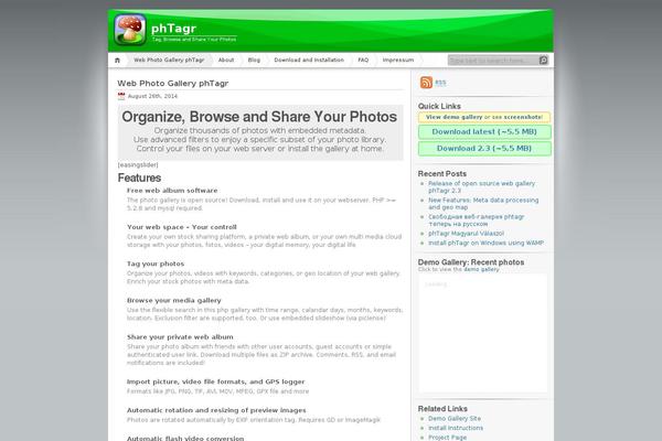 phtagr.org site used Inove-phtagr