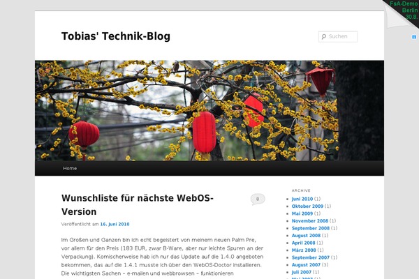 Twenty Eleven theme site design template sample