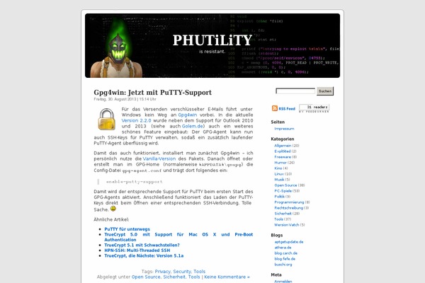 phutility.de site used Phutility