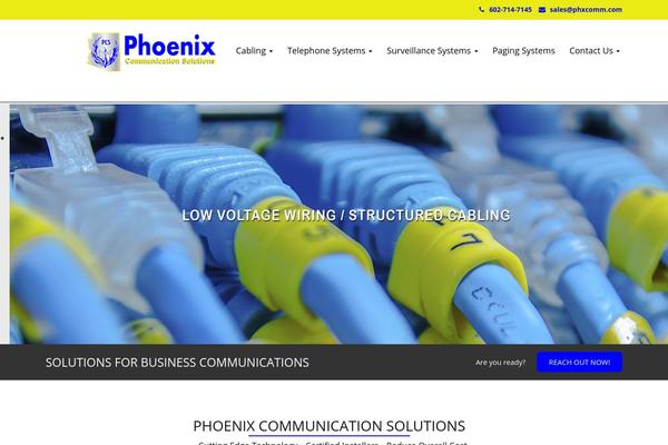 phxcomm.com site used Brightpress