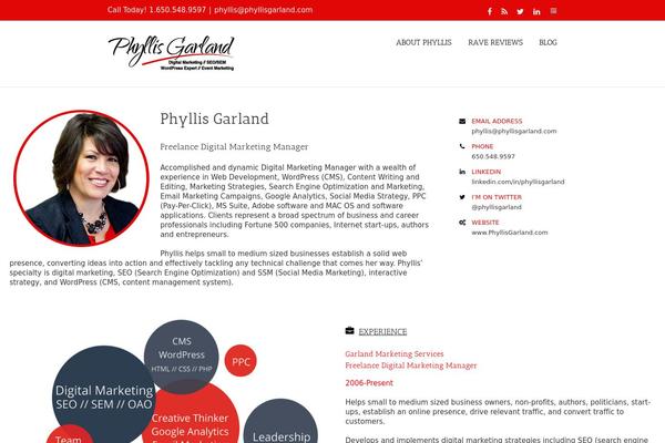 WordPress website example screenshot