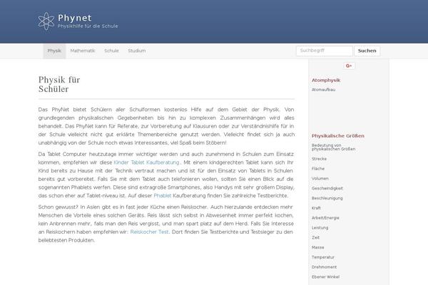 phynet.de site used Math