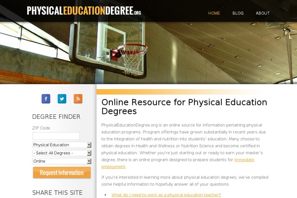 physicaleducationdegree.org site used Ped