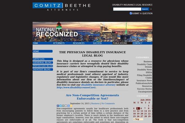 WordPress website example screenshot