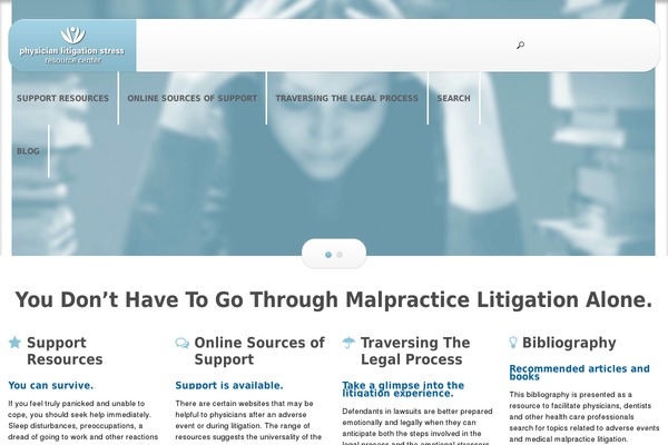 physicianlitigationstress.org site used Theme47830