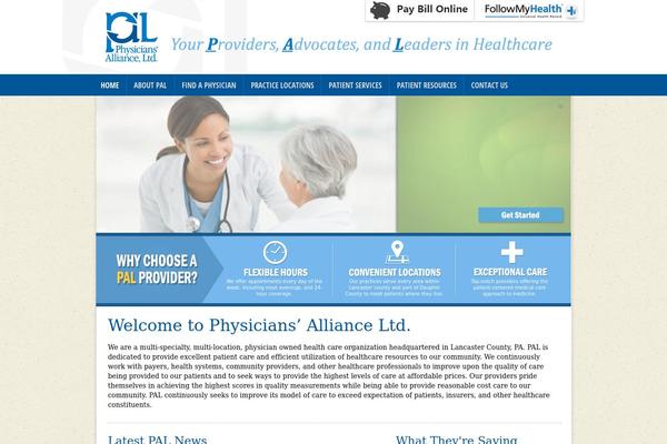 physiciansallianceltd.com site used Pal-theme