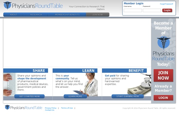 physiciansroundtable.com site used Prt_theme