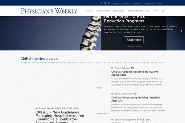 physiciansweekly.com site used Extra-child-theme