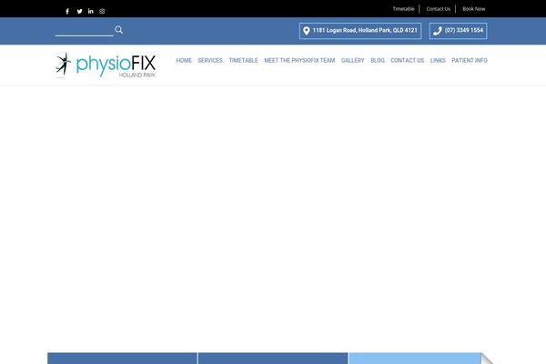 physiofix.com.au site used Physiotherapy