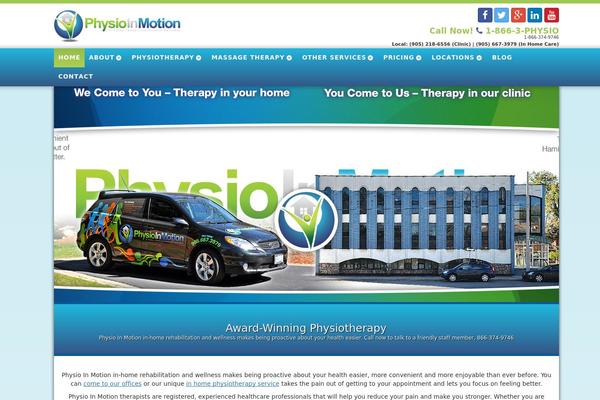 physioinmotion.ca site used Avada-physio