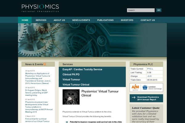 physiomics-plc.com site used Starkers