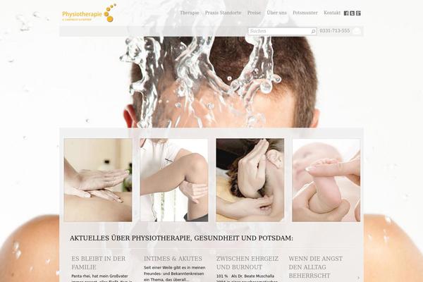 Physio theme site design template sample