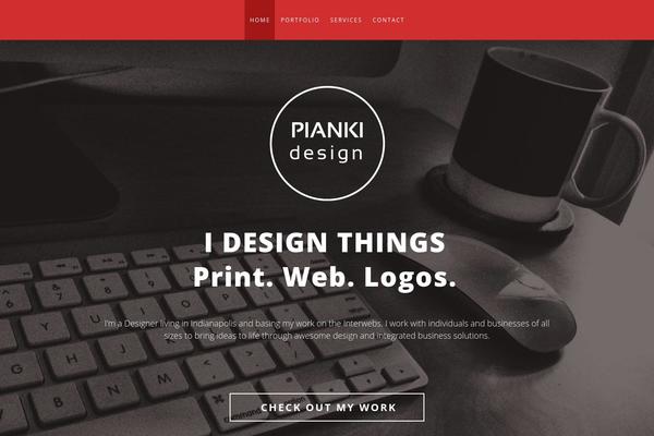 piankidesign.com site used Dry Wp