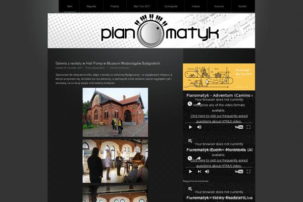Pianoblack theme site design template sample
