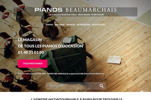 pianosbeaumarchais.fr site used Pianoweb