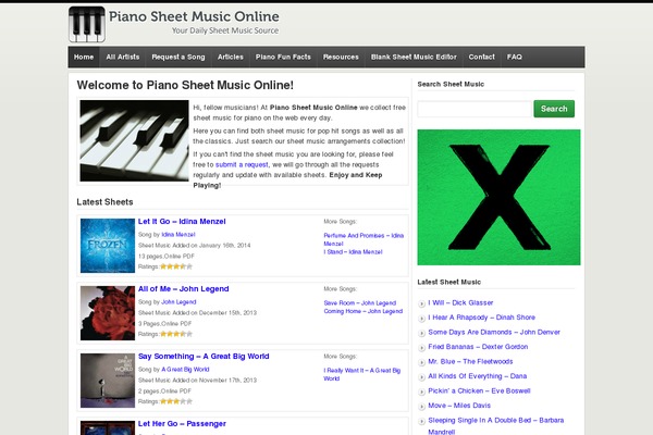 pianosheetmusiconline.com site used Pianosheetmusic