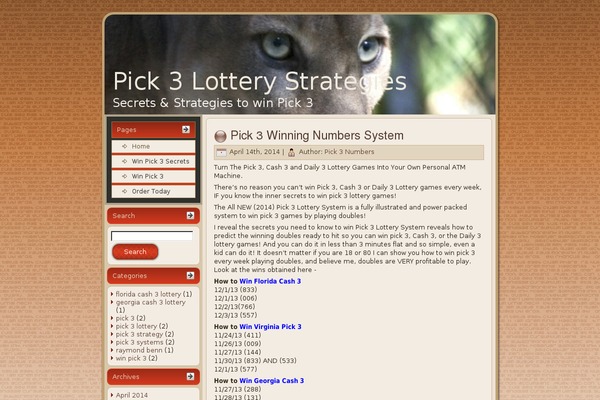 pick3numbers.com site used Pantherpick
