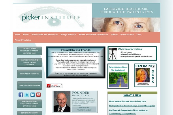 pickerinstitute.org site used Picker